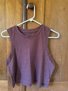 Duckworth Women's Sleeveless Crop Tank Top - Plum